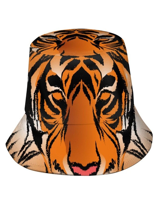 AIMASTZ Bengal Tiger Bucket Hat Outdoor Summer Beach Sun Hat Packable Fisherman Cap for Men and Women - Image 1